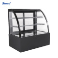 Smad Countertop Curved Glass Door Refrigerated Cake Showcase Refrigerator